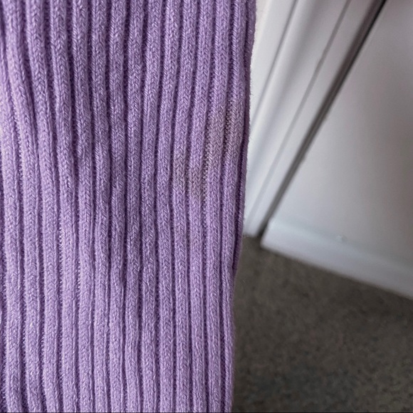 *SOLD* Purple Cropped Turtleneck Sweater - Picture 5 of 5